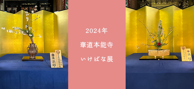 2024年　華道本能寺いけばな展